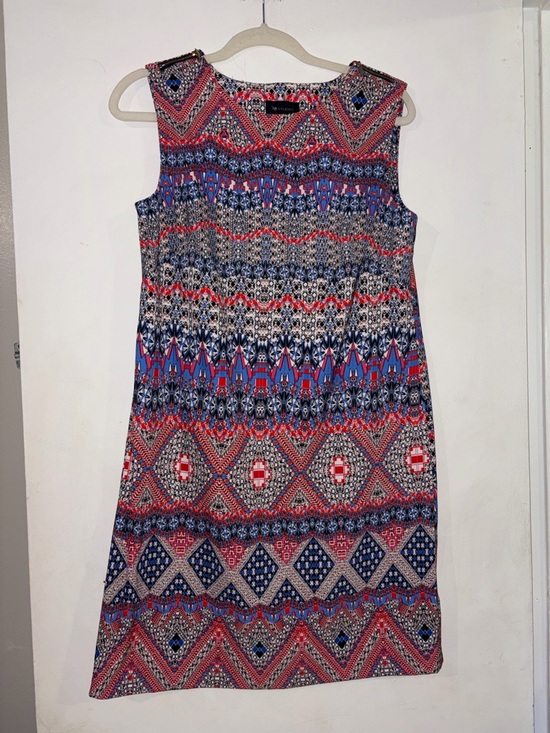 AB Studio Dresses & Skirts - AB Studio Sleeveless Midi Dress in Red, Blue & White